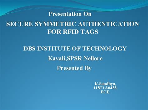 secure symmetric authentication for rfid tags ppt download|Secure Symmetric Authentication for RFID Tags .